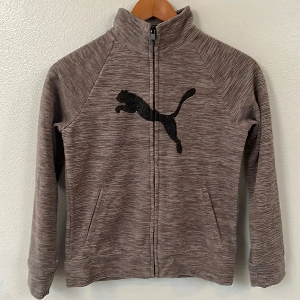 Puma zip up fleece jacket.  Size girls L (12-14).